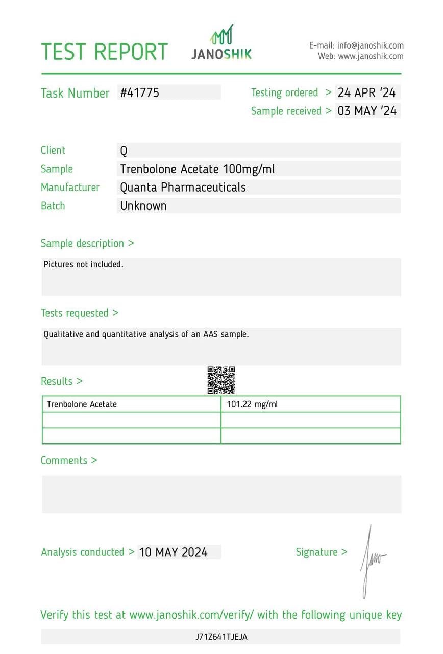 Quanta Pharma Trenbolone Acetate - Image 3