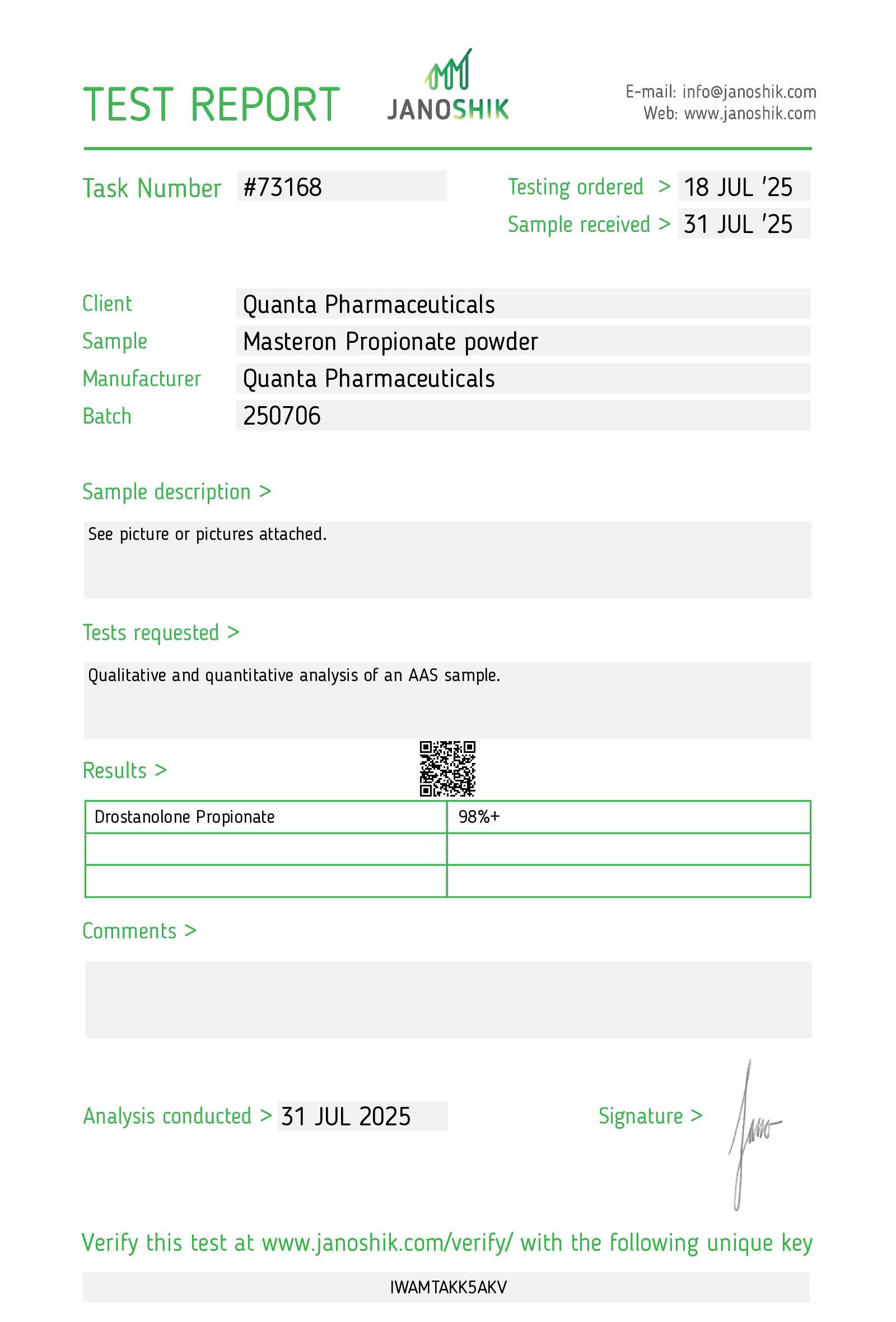 Quanta Pharma Masteron Propionate - Image 4