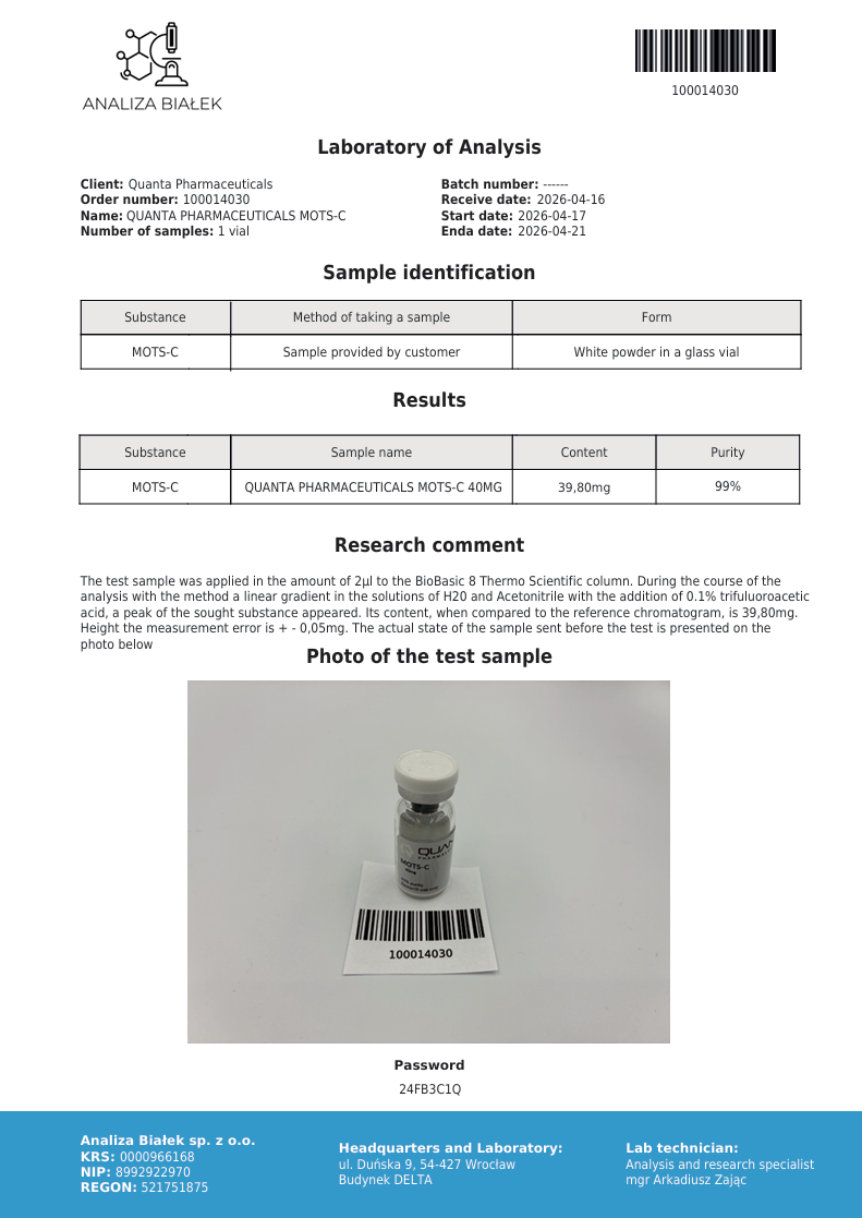 Quanta Pharma MOTS-c - Image 2